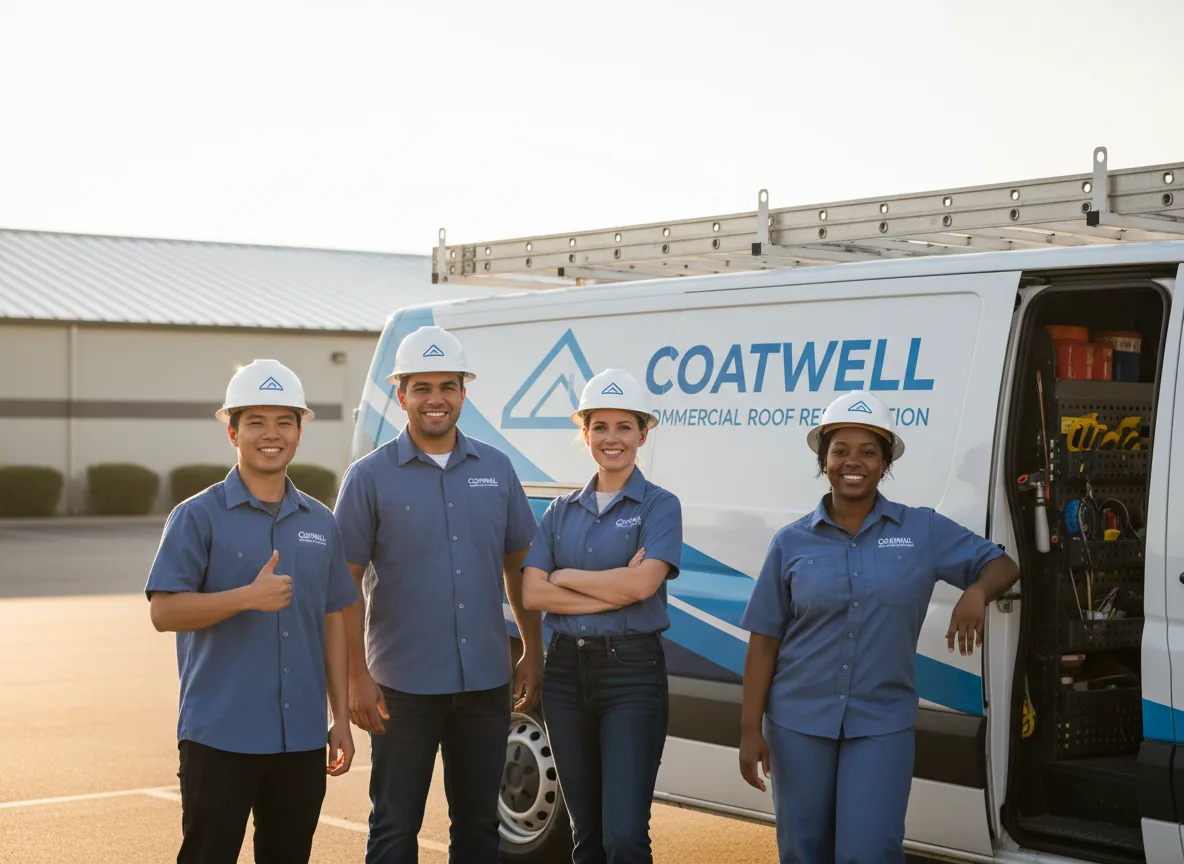 Commercial roof coating company in Calmar, IA
