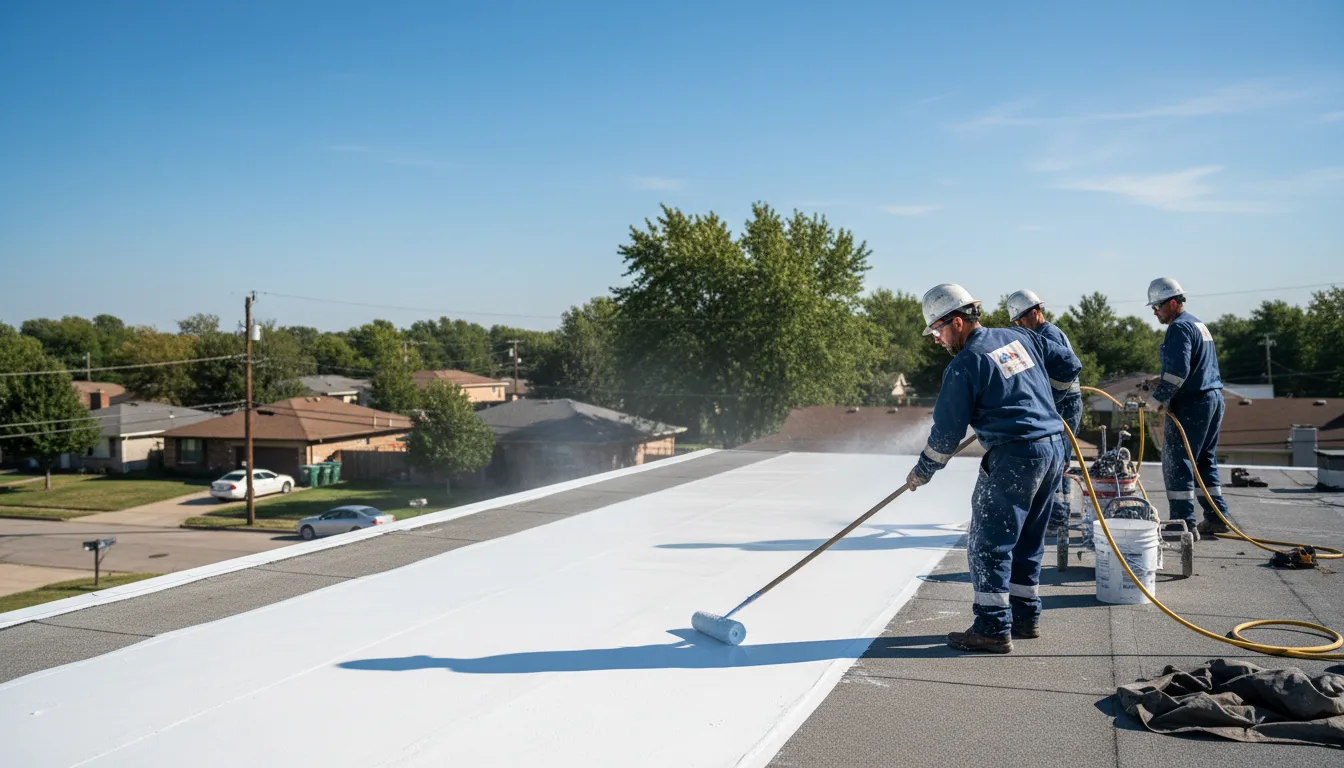 Commercial roof coating in Calmar, IA near me